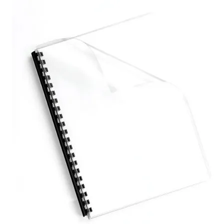 Fellowes Confezione da 100 copertine in polipropilene A4 - 500 micron - Finitura di qualità - Colore nero - immagine 1