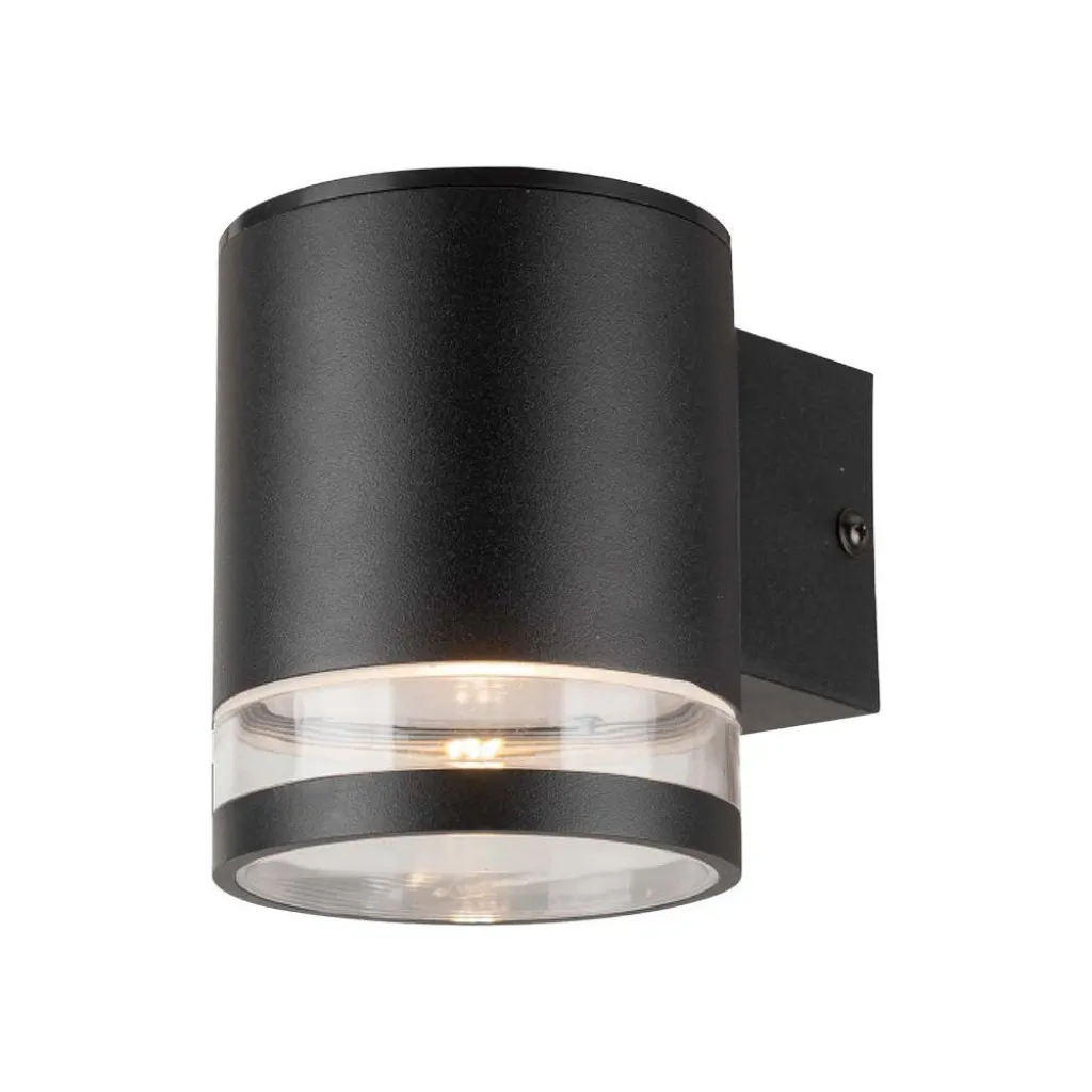 V-TAC Lampada LED da Giardino Cilindrica con Pannello Solare 1W Corpo Nero 121*90*112.5mm 3000K IP54 - immagine 1