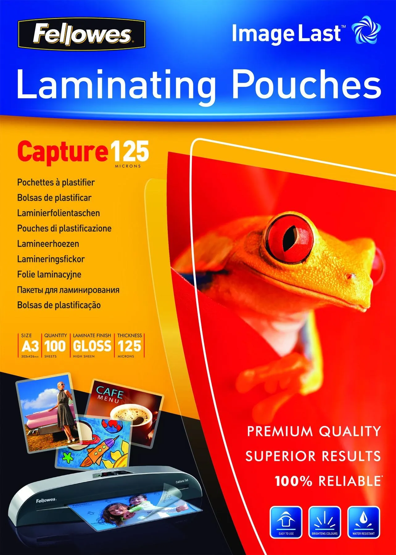 Fellowes 5307506 pellicola per plastificatrice 100 pz - immagine 1