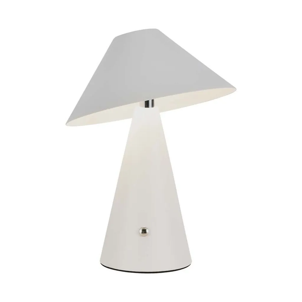 V-TAC Lampada LED da Tavolo 3W Colore Bianco in Metallo Ricaricabile con USB C Touch Dimmerabile 3in1 - immagine 1