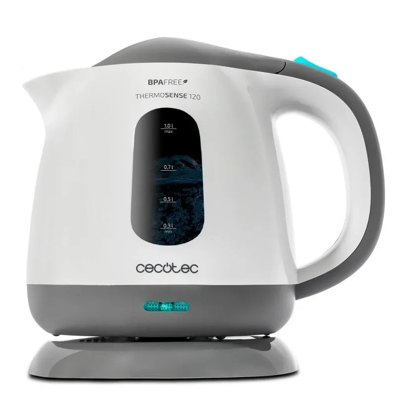 Cecotec 01517 bollitore elettrico 1 L 1100 W Grigio Bianco - immagine 1