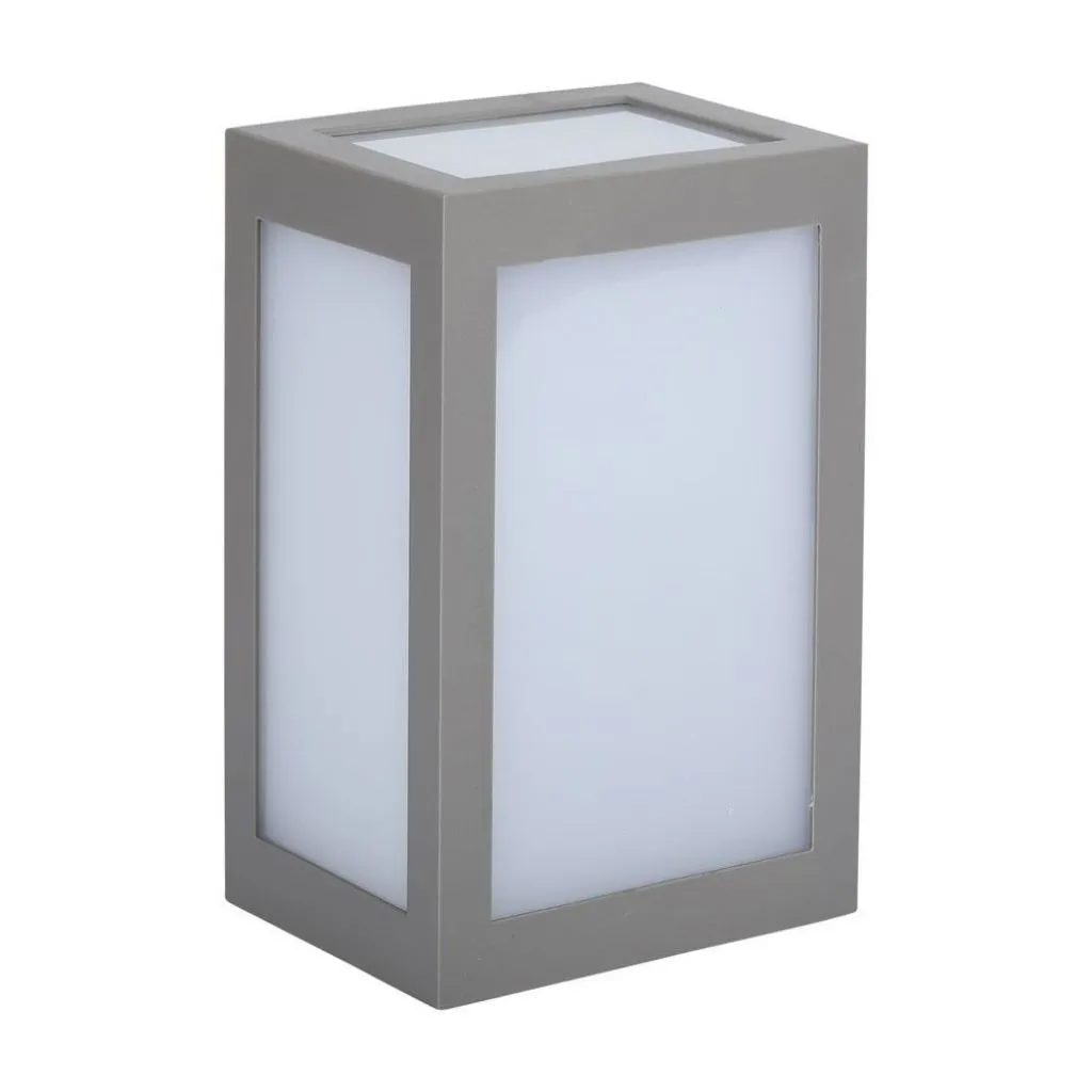 V-TAC Lampada LED da Muro a Lanterna 12W Colore Grigio 6400K IP65 - immagine 1