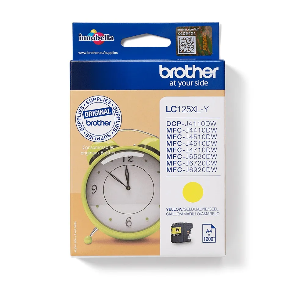 ORIGINALE Brother Cartuccia d'inchiostro giallo LC125XLY LC-125XL 1200 pagine - immagine 1