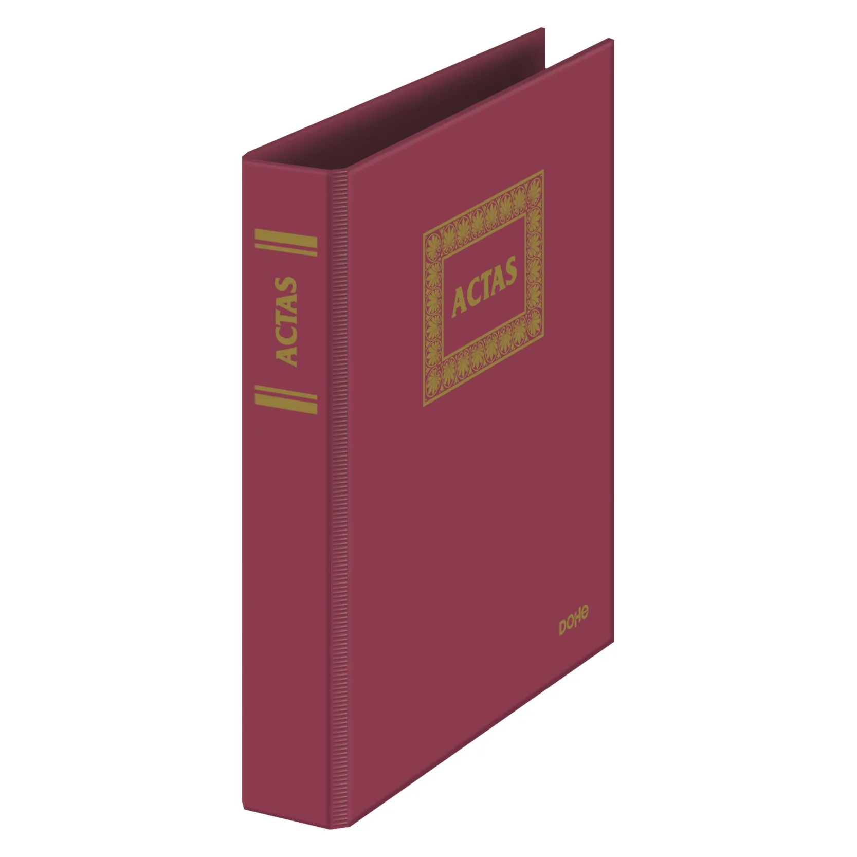 Dohe Minutes Book File - Con 4 anelli misti da 25 mm - 100 fogli numerati - PVC colore bordeaux - immagine 1