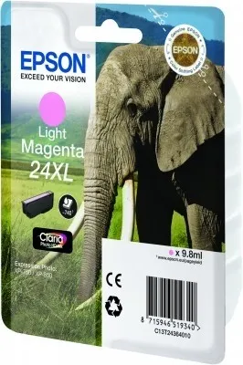 ORIGINALE Epson Cartuccia d'inchiostro magenta (chiaro) C13T24364012 24 XL 740 pagine 98ml XL - immagine 1