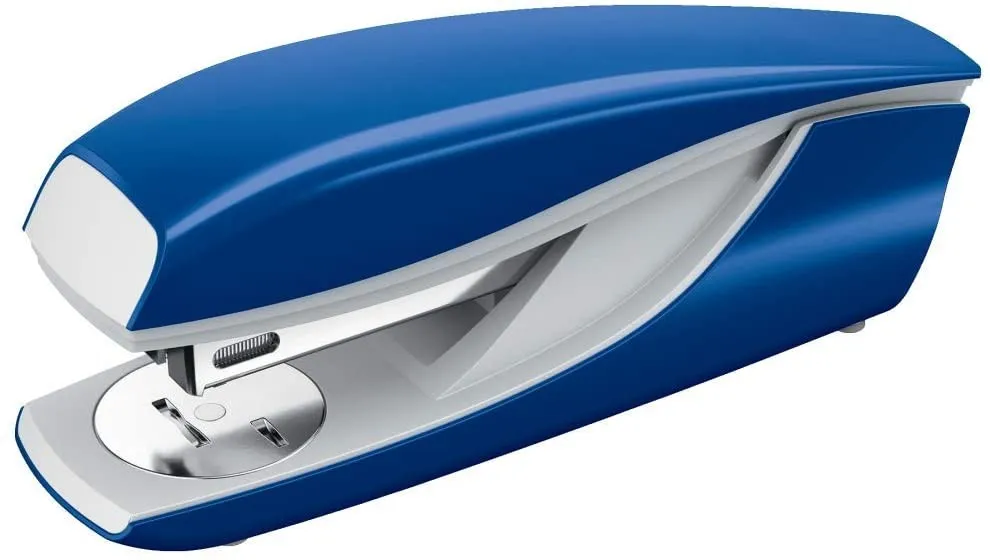 Cucitrice metallica Petrus 635 - Fino a 30 fogli - Dispositivo di rimozione punti integrato - Pinzatura chiusa aperta e inchiodata - Colore blu - immagine 1