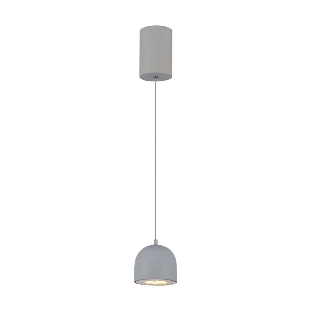 V-TAC Lampadario LED a Cilindro in Metallo 8.5W 10*162cm Grigio Chiaro 3000K - immagine 1