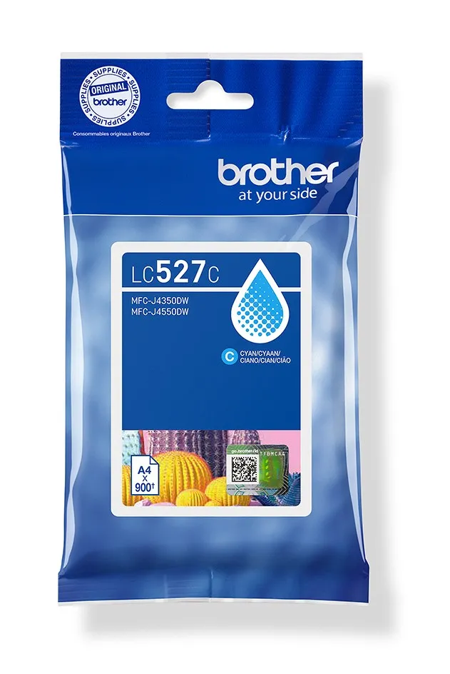 ORIGINALE Brother Cartuccia d'inchiostro ciano LC527C LC-527C 900 pagine - immagine 1
