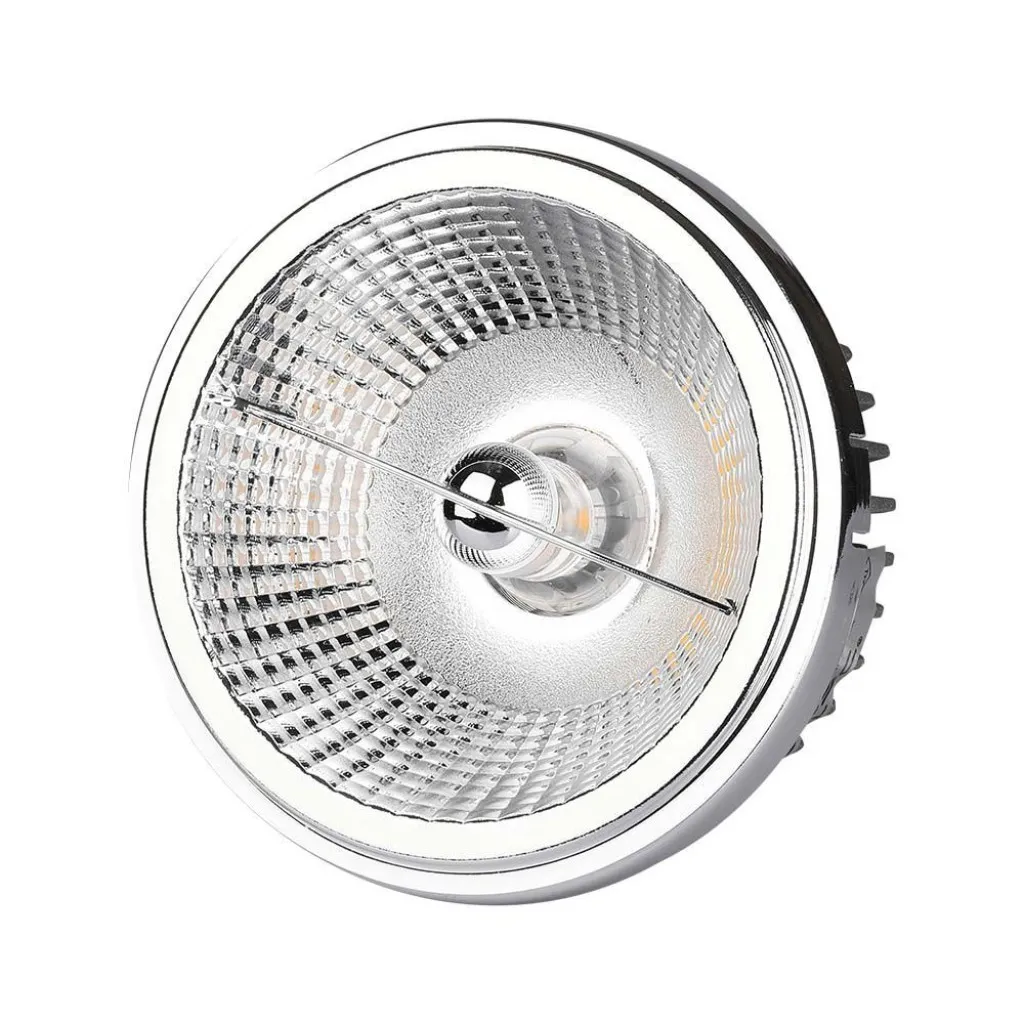 V-TAC Faretto LED AR111 20W con Riflettori Intercambiabili (20°-40°) Colore Argento 6400K - immagine 1