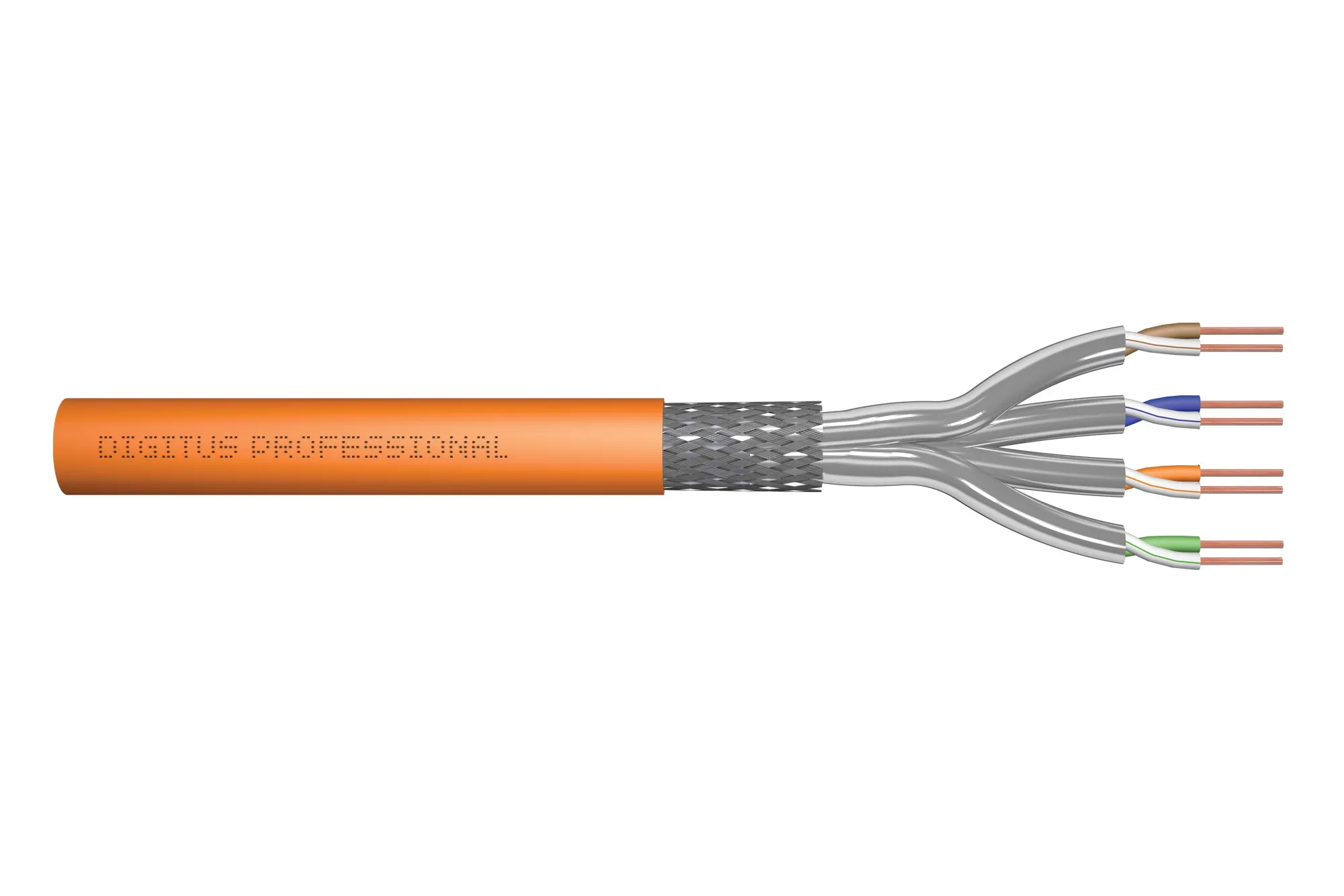 Matassa Mt 25 Cavo Cat 7 S-Ftp Solido 1200 Mhz Cpr:Dca (En 50575) Awg 23/1 Digitus - immagine 1