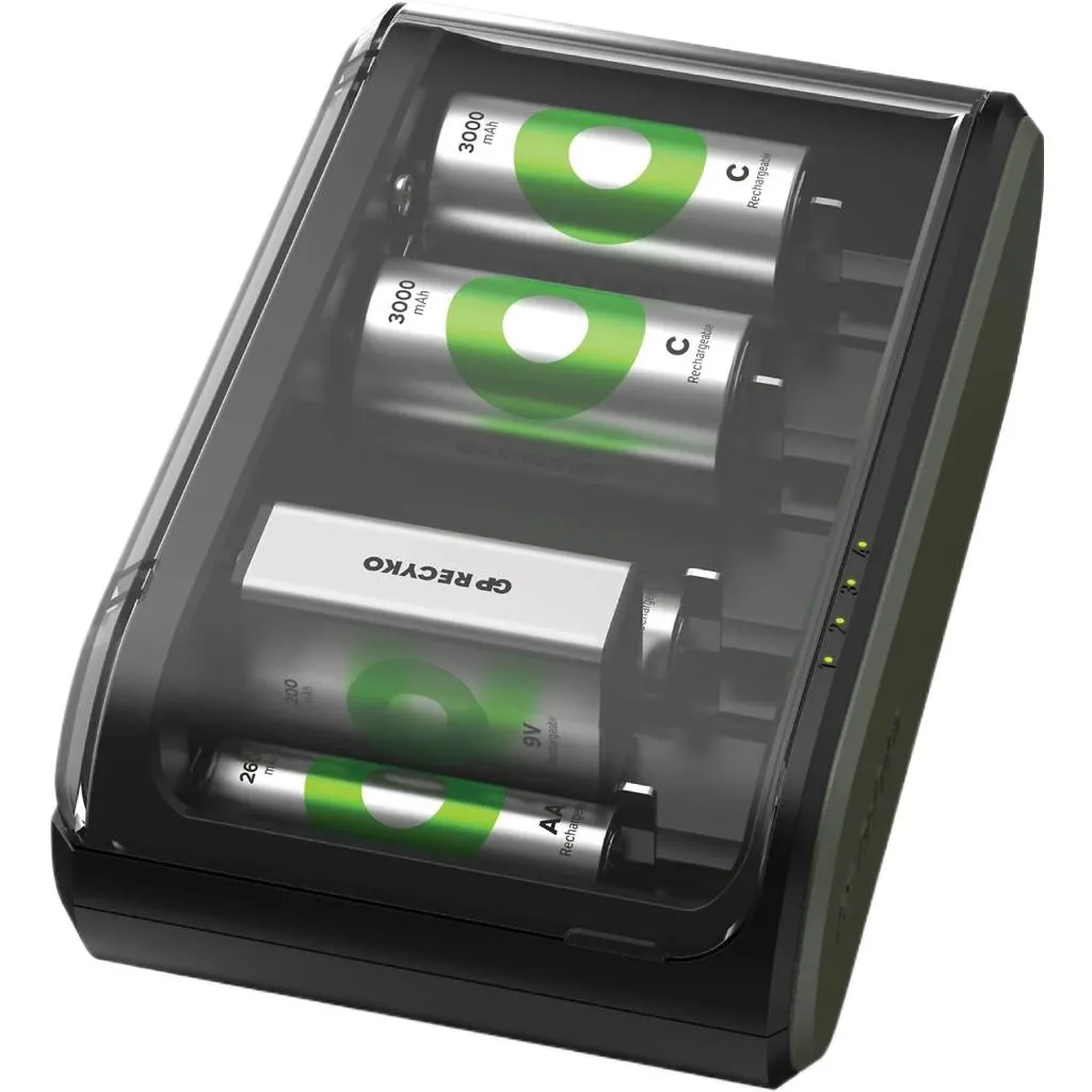 Caricabatterie Universale Nimh B631 Per Ricarica Contemporanea Di Batterie Ricaricabili 15V Mini Stilo Aaa Stilo Aa C Torcia D E 9V - immagine 1