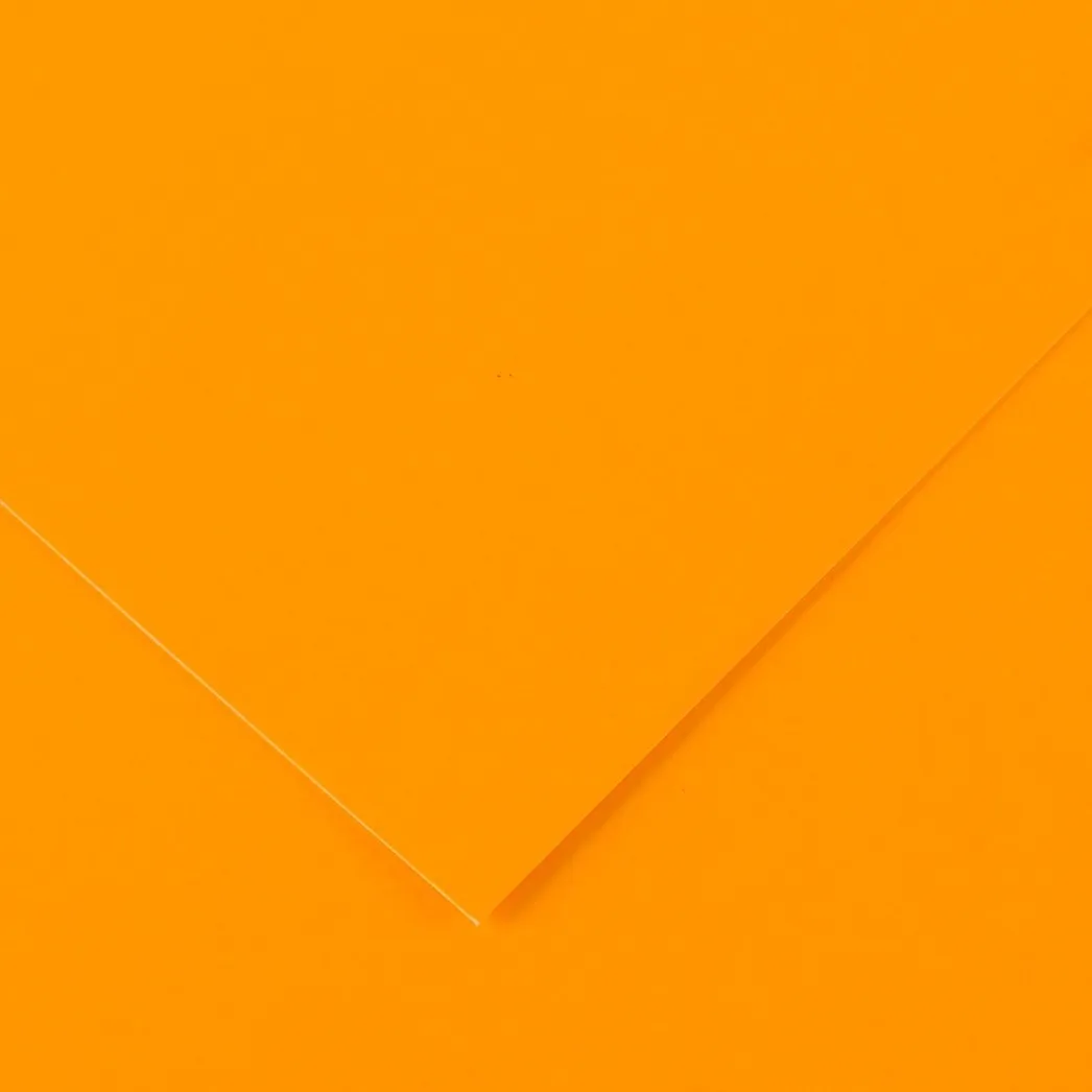 Canson Guarro Confezione da 25 Carte Iris da 185g - 50x65cm - Colore Arancio Fluo - immagine 1
