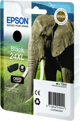 ORIGINALE Epson Cartuccia inchiostro nero C13T24314012 24 XL 500 pagine 10ml XL - immagine 1