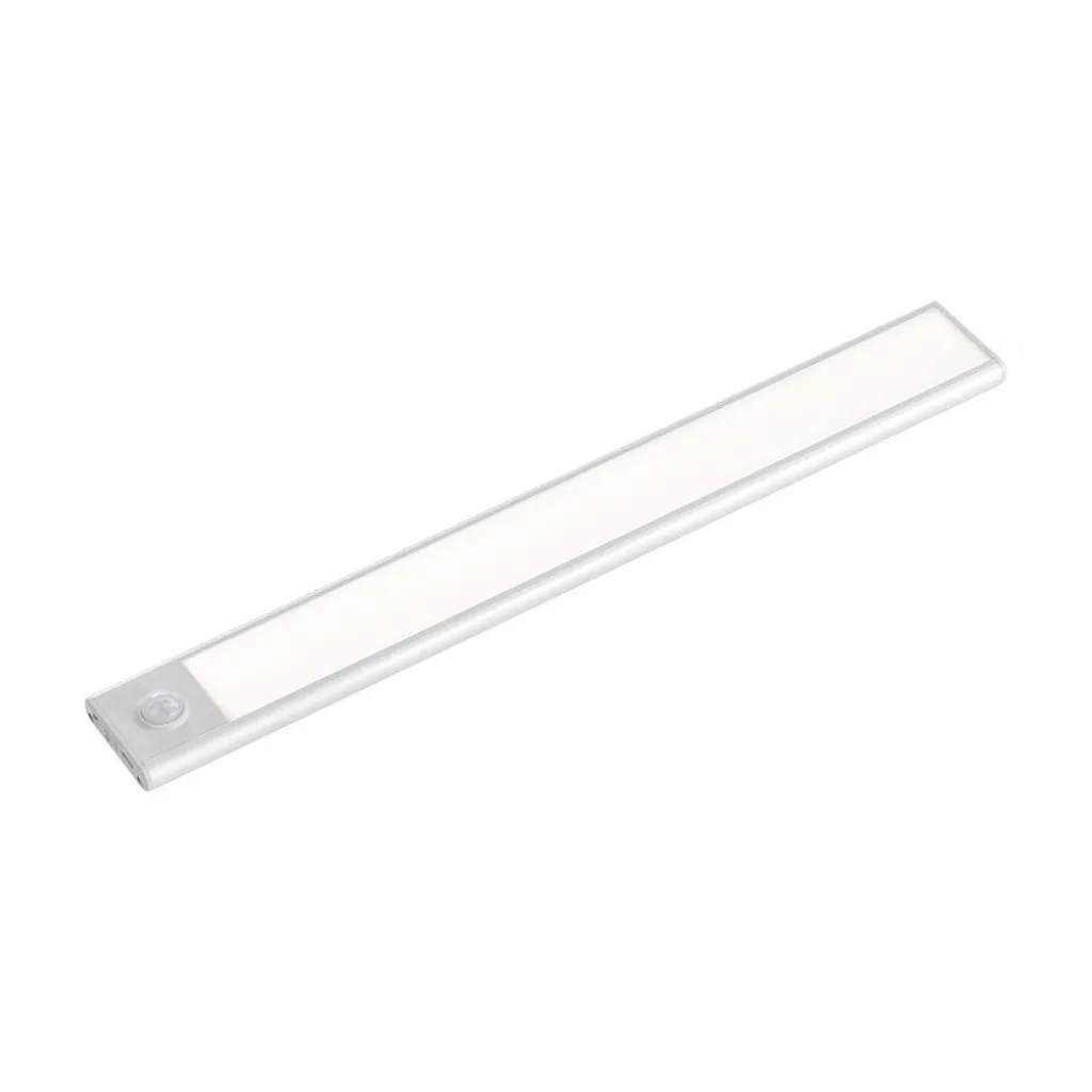 V-TAC Lampada LED da armadio ricaricabile USB 2W Sensore PIR Colore argento 4000K IP20 - immagine 1