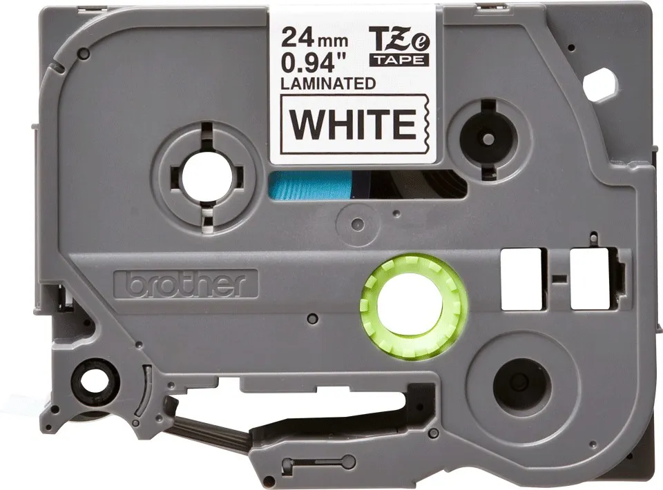 Brother Nastro Laminato Da 24Mm (8M) Nero/Bianco - immagine 1