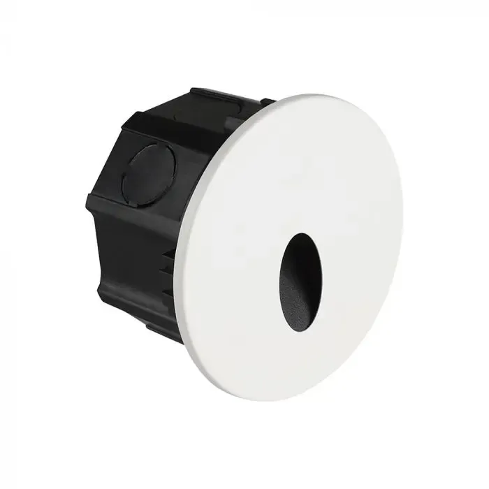 V-TAC Faretto LED Segnapasso da Incasso 3W Nero con Cover 55°/65° CCT IP65 - immagine 1