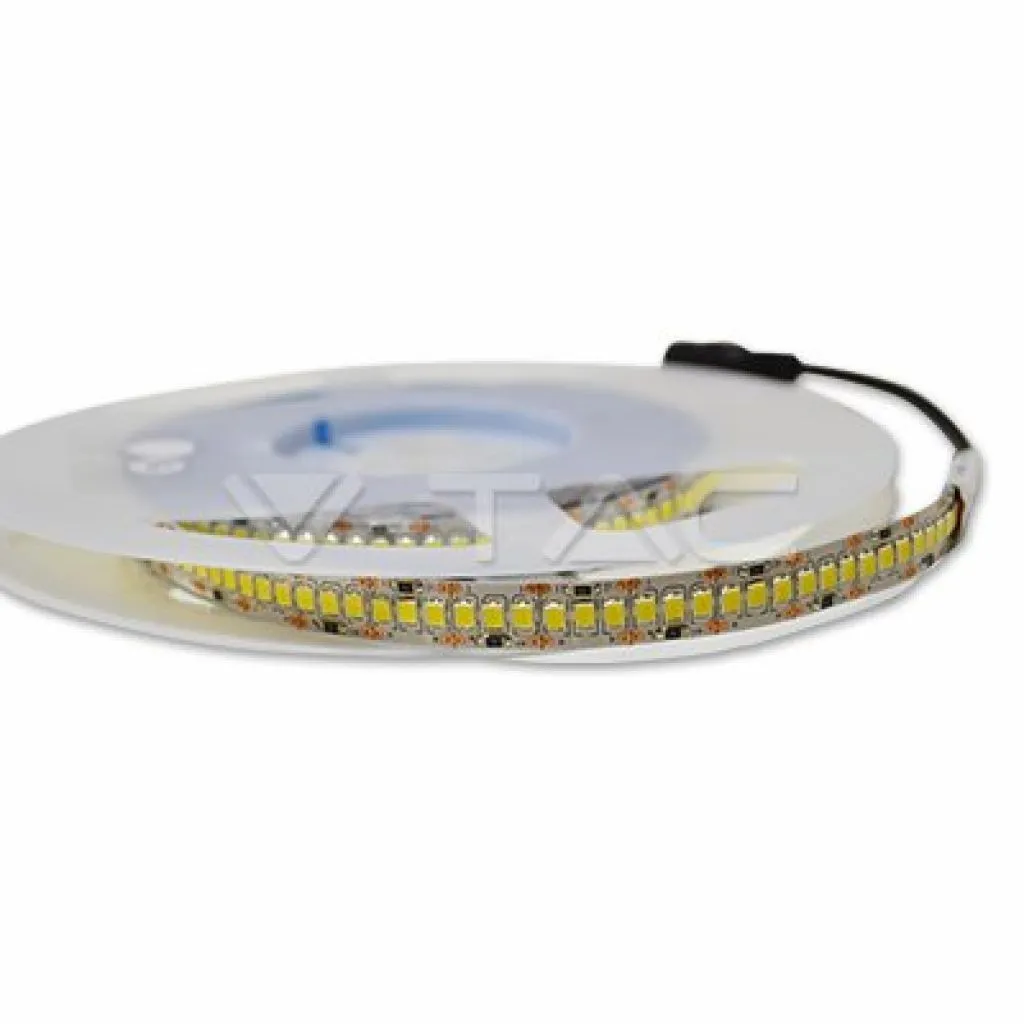 V-TAC Strip LED SMD2835 20W/m 5m 240 LED/m 2000Lm/m 12V 4000K IP20 10mm - immagine 1