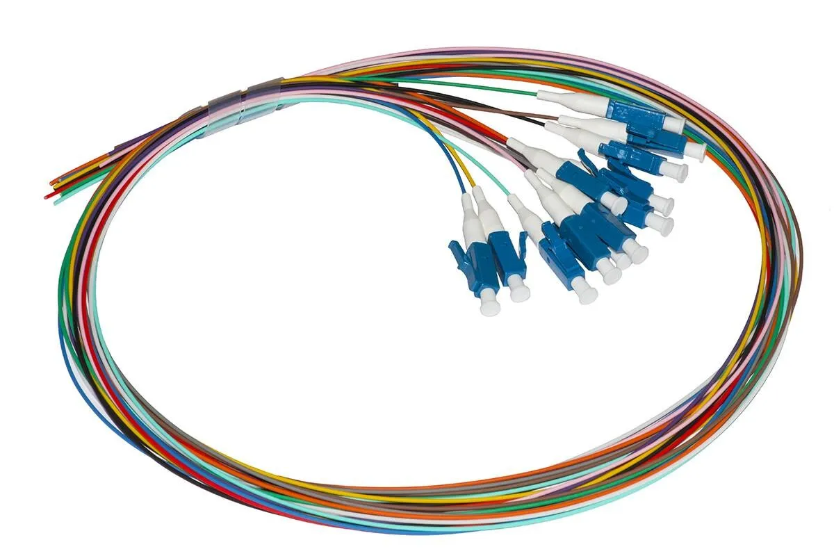 Pigtail Fibra Ottica 2Mt Lc 12*Pz Monomodale Simplex Os2 9/125 Col. - immagine 1