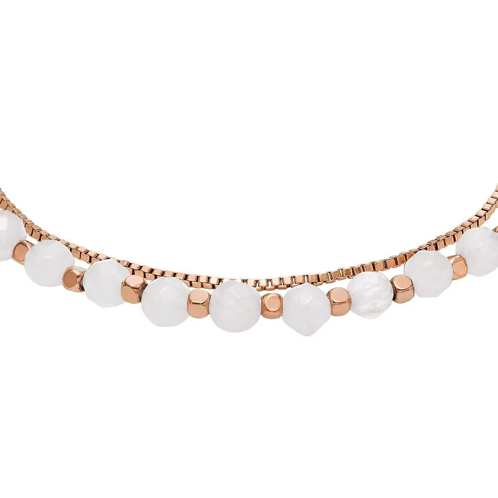 Fossil Women's Semi precious beads with lobster clasp closure bracelet - immagine 4