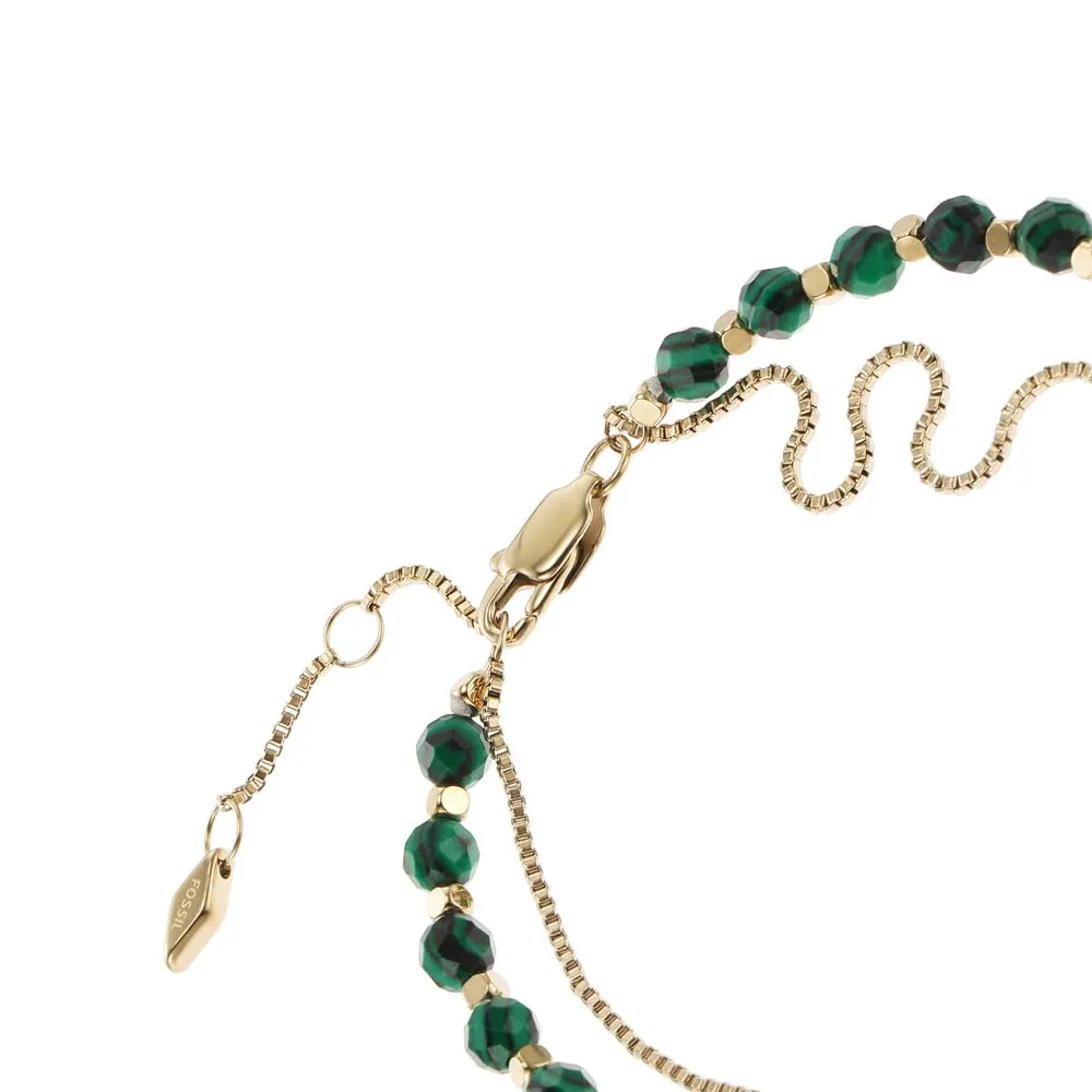Fossil Women's Semi precious beads with lobster clasp closure bracelet - immagine 4