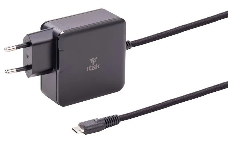 Itek Alimentatore A Muro Per Nb E Dispositivi Usb-C Pd 65W Gan - immagine 1