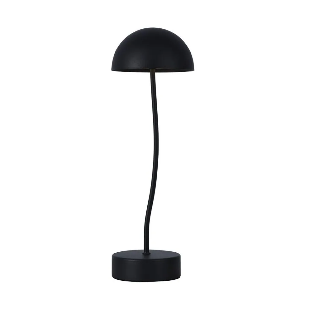 V-TAC Lampada LED da Tavolo 3W Colore Nero ricaricabile con USB C Touch Dimmerabile 3000K - immagine 1