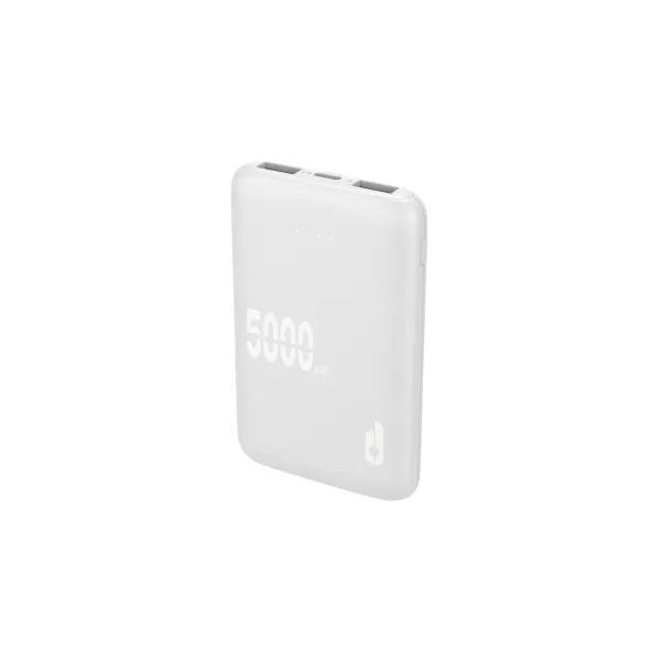 Blackbyte by Pedro Buerbaum Batteria Lipo Esterna/Powerbank da 5000mAh - Powerdelivery 20W - Carica Rapida da 22.5W - Tacto Engomado - Extraplana - Colore Bianco - immagine 1