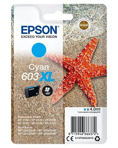 Epson Singlepack Cyan 603XL Ink - immagine 1
