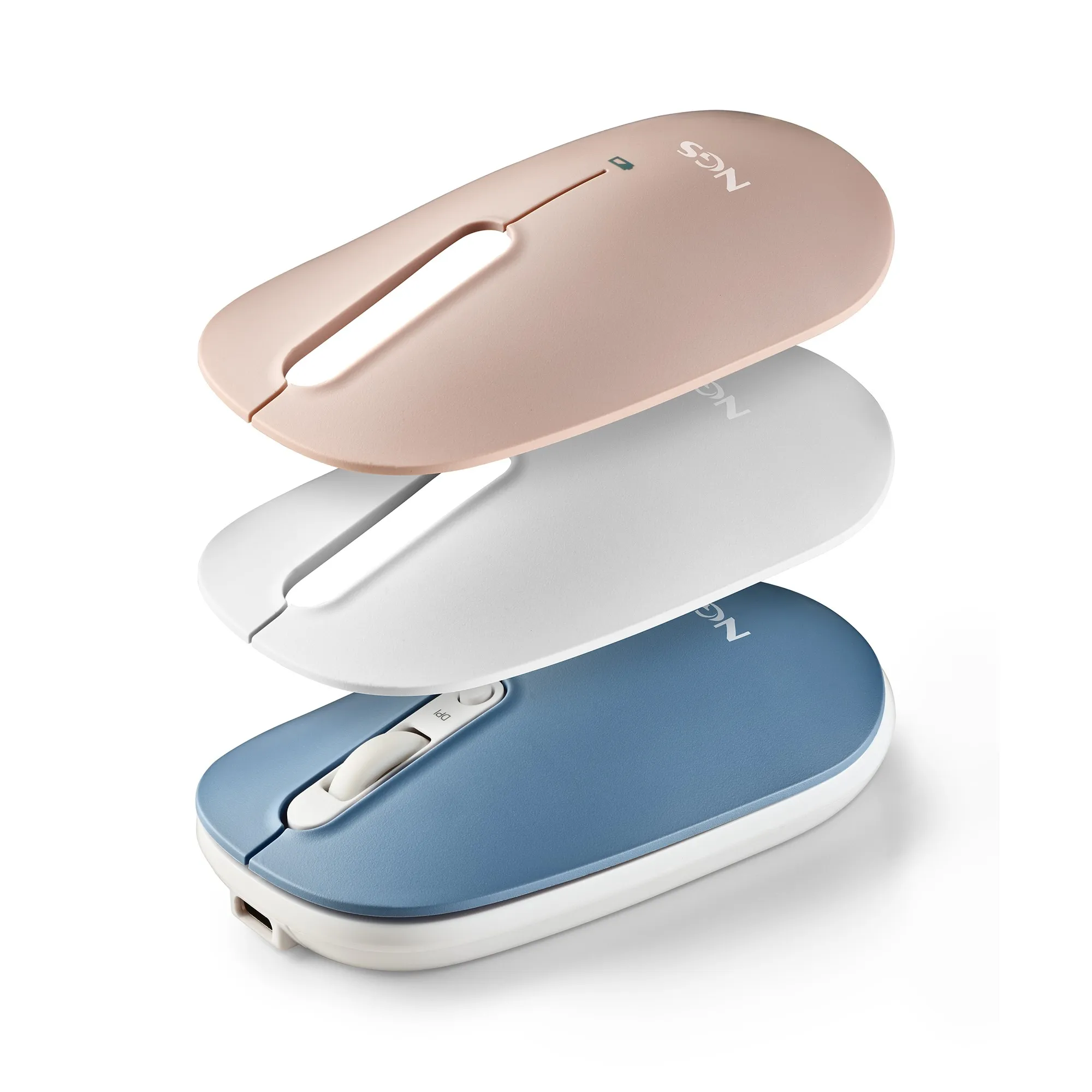 NGS SHELL RB mouse Ambidestro RF senza fili + Bluetooth Ottico 1600 DPI - immagine 1