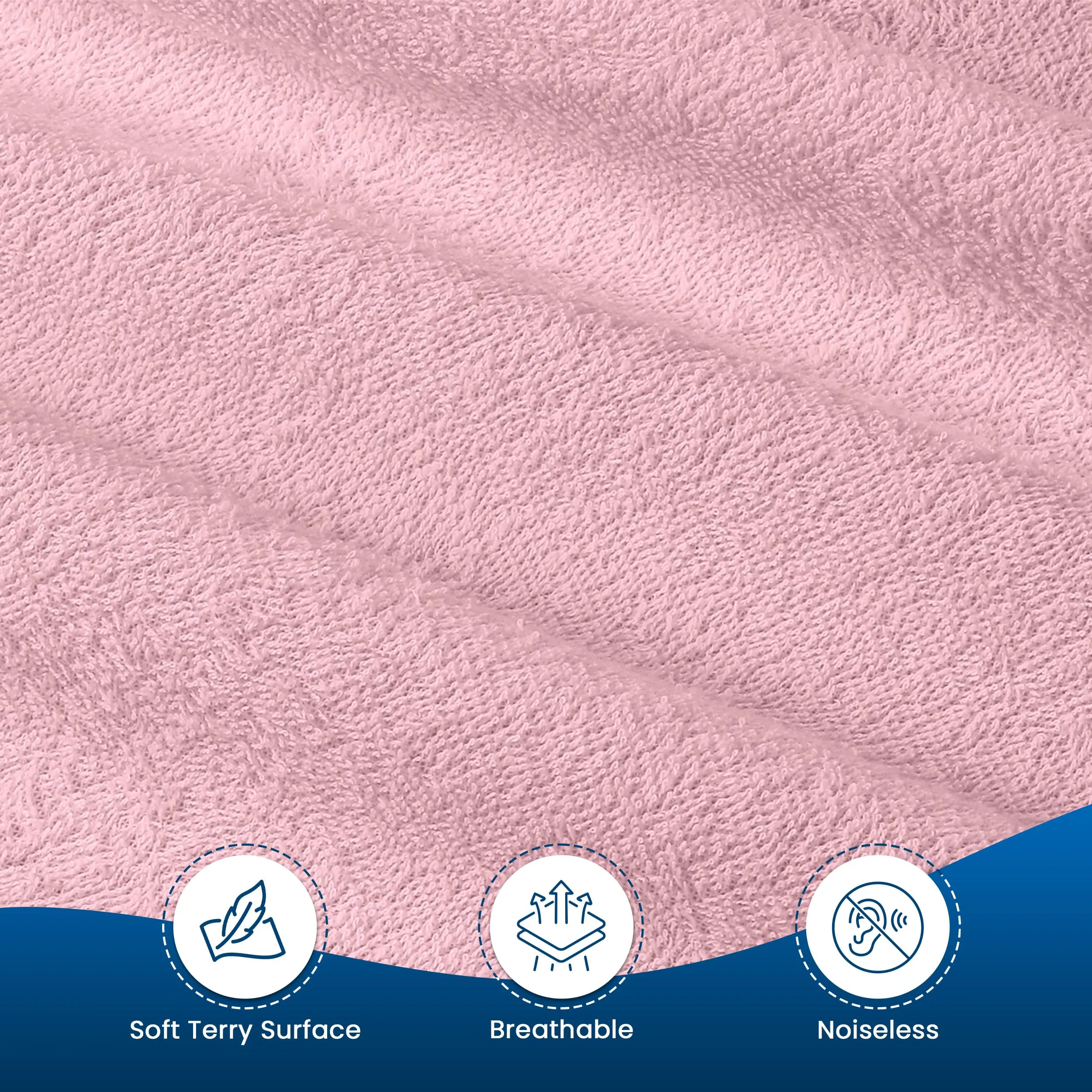 Utopia Bedding Coprimaterasso impermeabile queen size, in spugna di alta qualità, 200 g/m², traspirante, stile aderente con tasche elastiche (rosa) - immagine 8