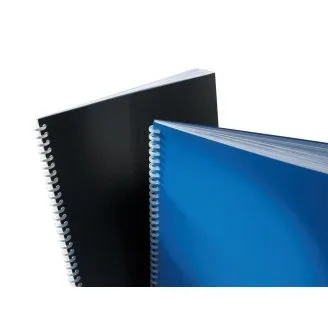 GBC PolyClearView Copertine per rilegatura A4 500 mic nero (100) - immagine 1