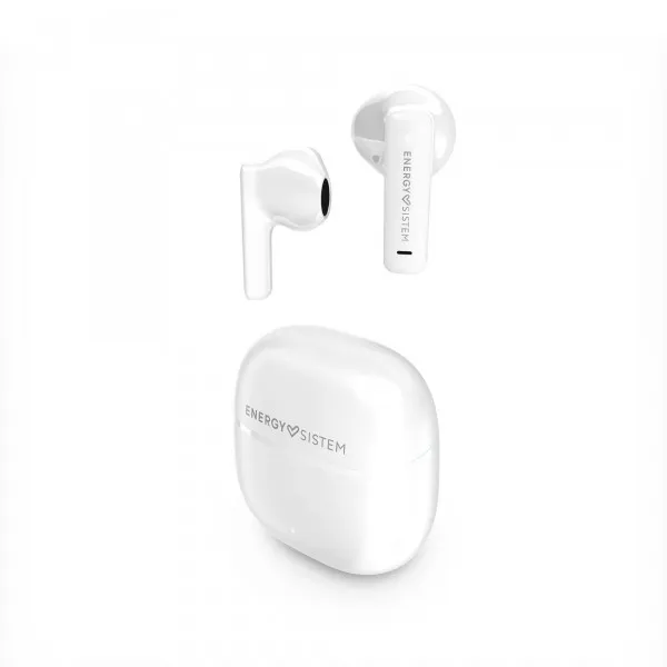 Cuffie Energy Sistem True Wireless - Bluetooth 5.4 - Durata della batteria 20 ore - Bassi profondi - Materiali riciclati - Assistente vocale integrato - Bianco - immagine 1