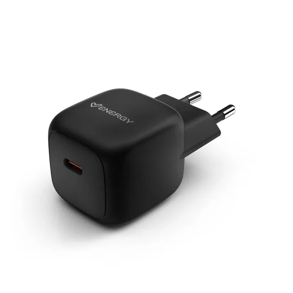 Energy Sistem GaN Caricabatterie GaN 45W - 1x USB-C PD - Carica intelligente e rapida - Controllo della temperatura e della tensione - Design compatto - Colore nero - immagine 1