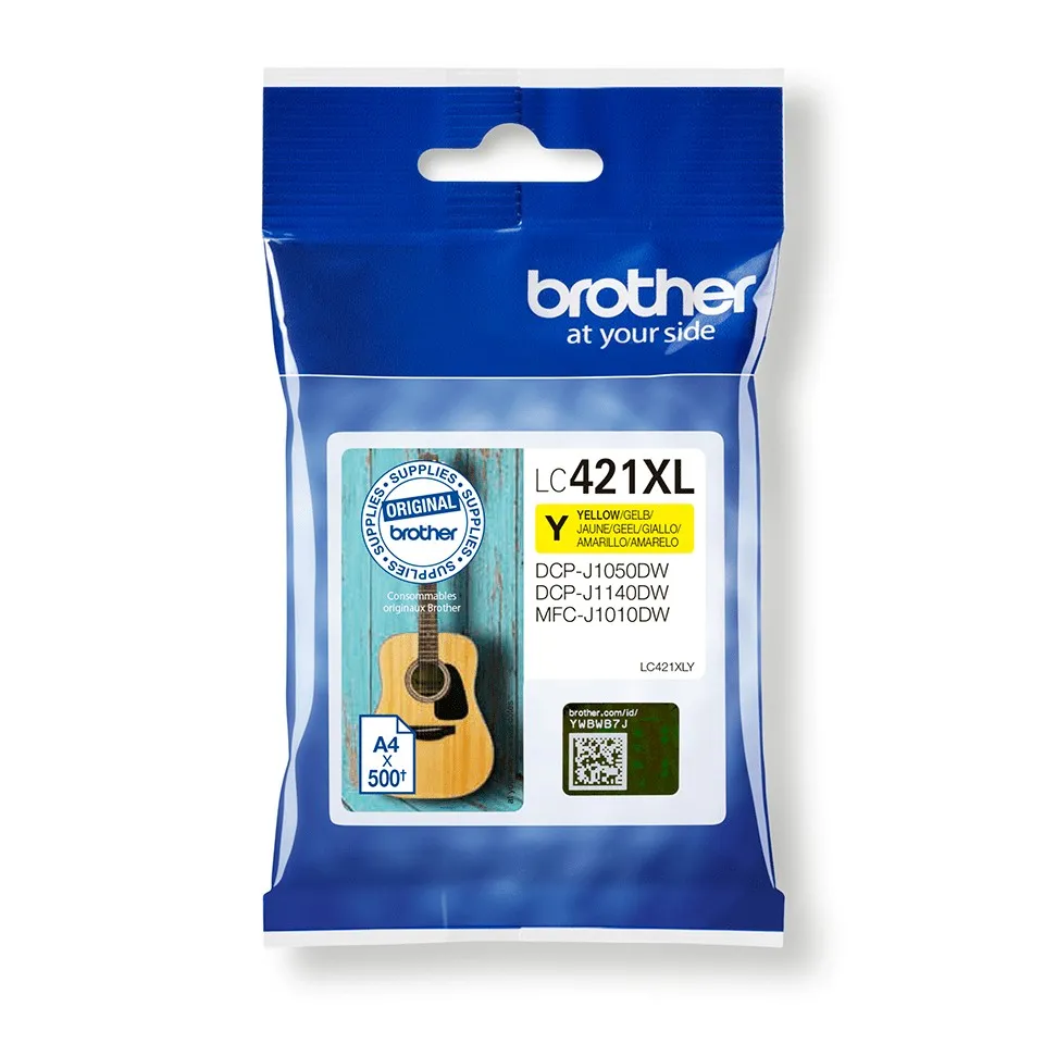 Originale Brother LC421XL Amarillo Cartucho de Tinta Original - LC421XLY - immagine 1