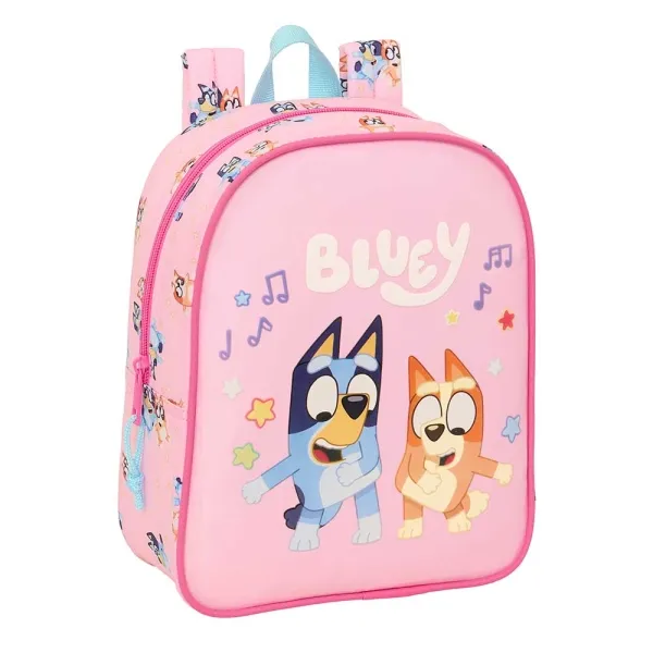 Zaino Safta Bluey Dance Nursery - 6L - Cerniera - Maniglia per il trasporto - Porta badge - Adattabile al trolley - 22x27x10cm - Rosa - immagine 1