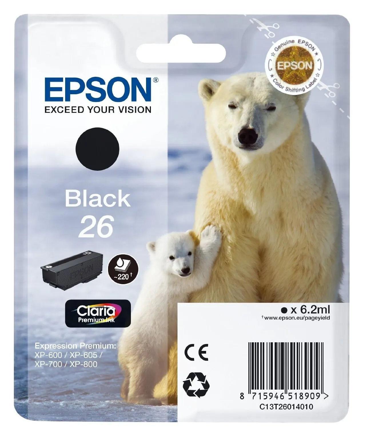 Epson Polar bear Cartuccia Nero - immagine 1