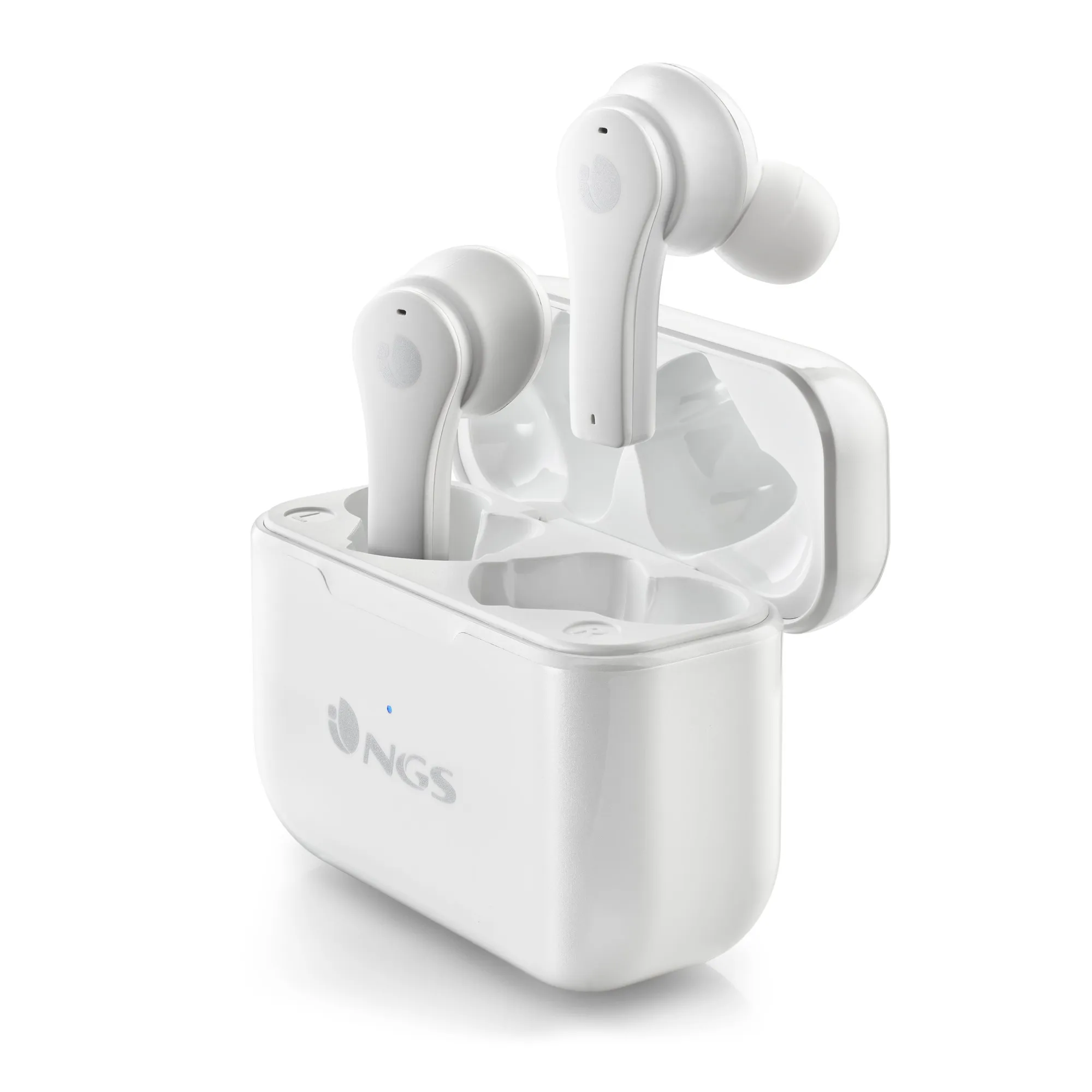Ngs Auricolari Stereo Bluetooth 5.1 Artica Bloom + Base Di Ricarica + Touch Sensor + Vivavoce White - immagine 1