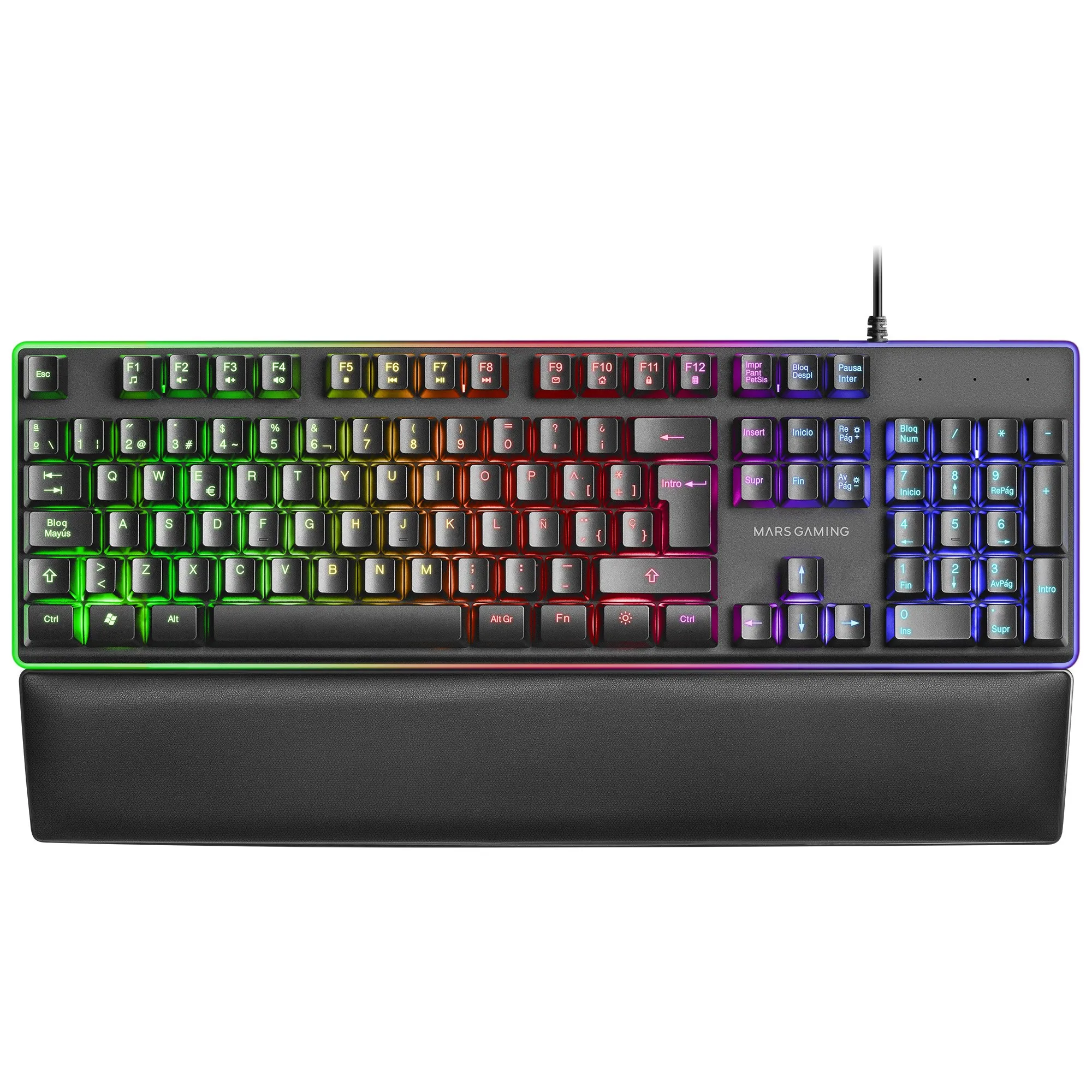 Mars Gaming MK320ES tastiera USB QWERTY Spagnolo Nero - immagine 1