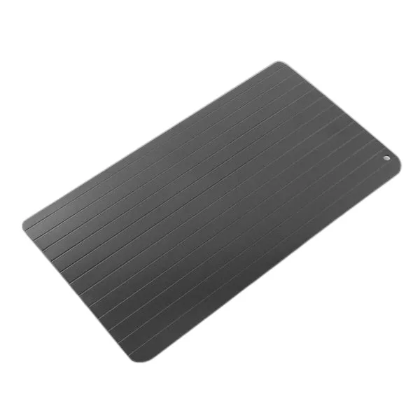 Piastra per scongelare alimenti veloci Innovagoods - Antiaderente - Stabile - Risparmio energetico - Lega metallica - Uso universale - Facile da pulire - 35x205x1cm - Nera - immagine 1