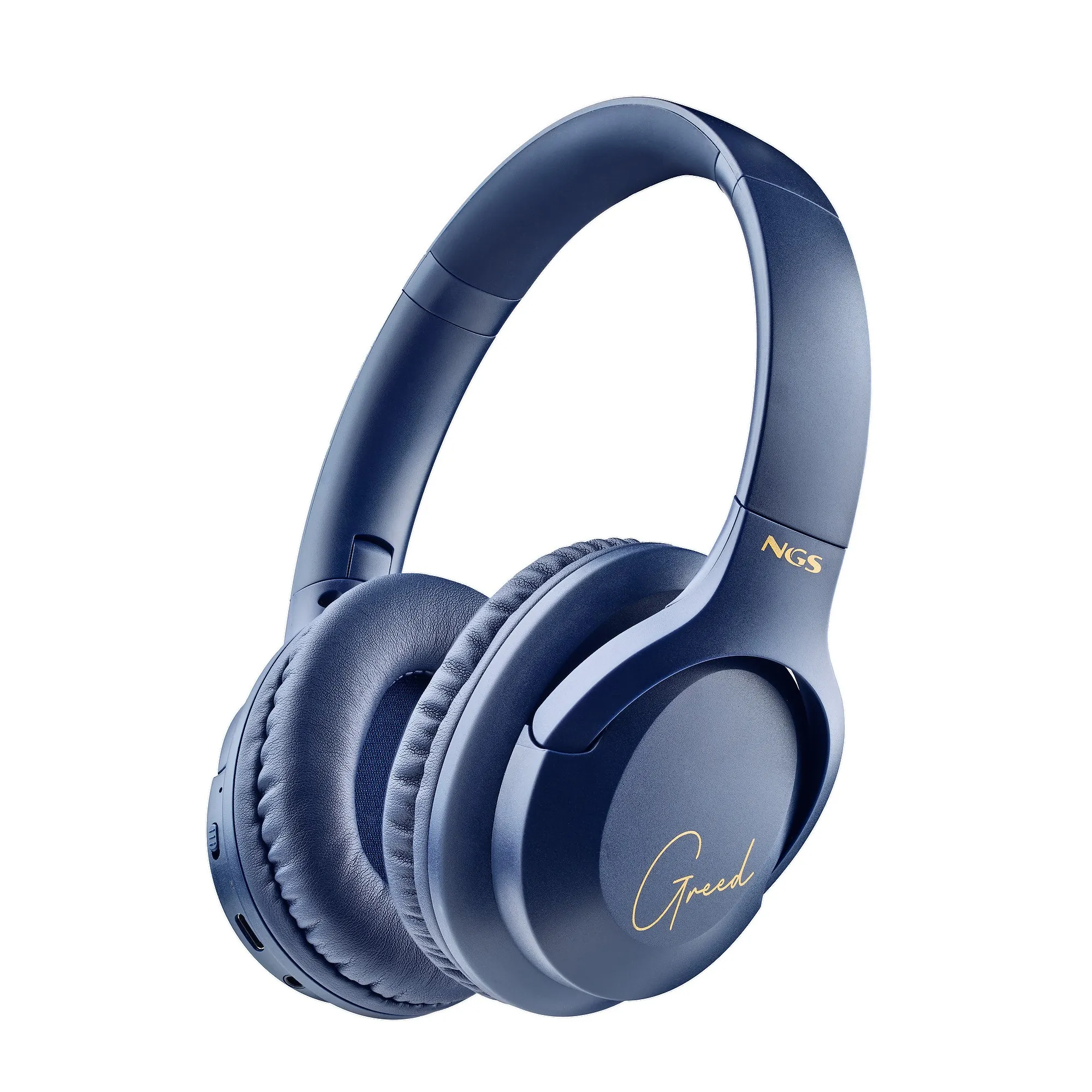 Ngs Cuffie Bluetooth 5.1 Artica Greed Col.Blue Con Ricarica Usb/Usb-C+ Jack 35 - immagine 1