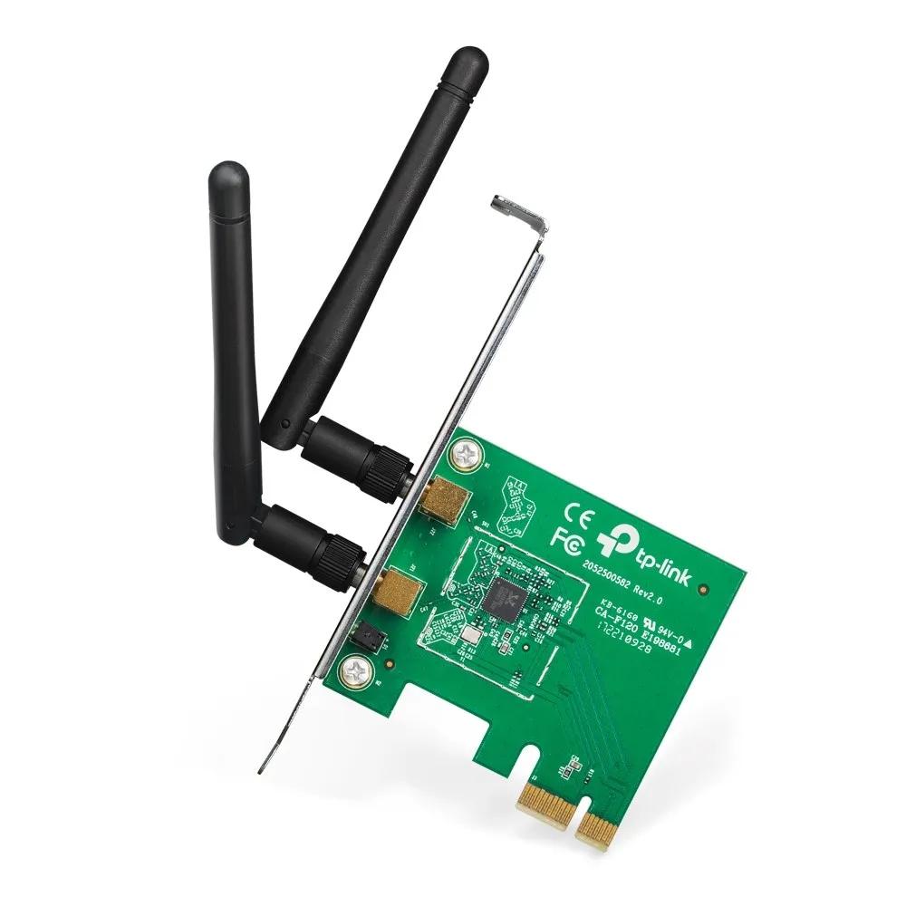 SCHEDA PCI-EXPRESS 300 MBPS WIRELESS CON 2 ANTENNE STACCABILI - immagine 1