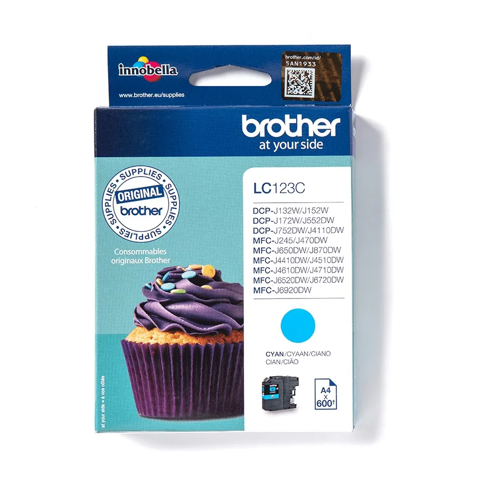 Originale Brother LC123 cartuccia ciano - LC123CBP - immagine 1