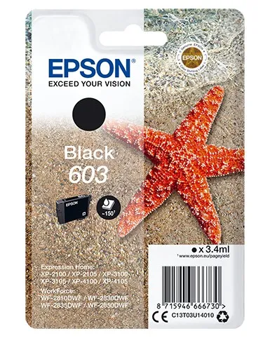 Epson Cartuccia Stella Marina Inkjet Alta Capacita C13T03U14010 No Blister Nero - immagine 1
