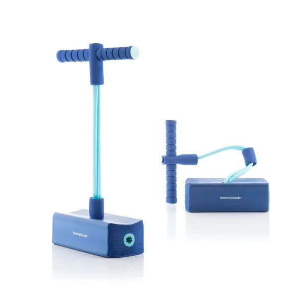 Innovagoods Funp Saltellante in Gomma - Supporta fino a 70 kg - Antiscivolo - Suono acustico - 55x24x11 cm - Blu - immagine 1
