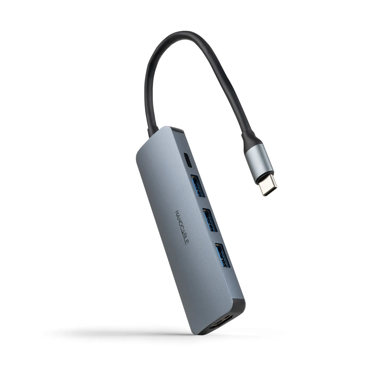 Nanocable 10.16.4605 replicatore di porte e docking station per laptop Cablato USB 3.2 Gen 1 (3.1 Gen 1) Type-C Grigio - immagine 1