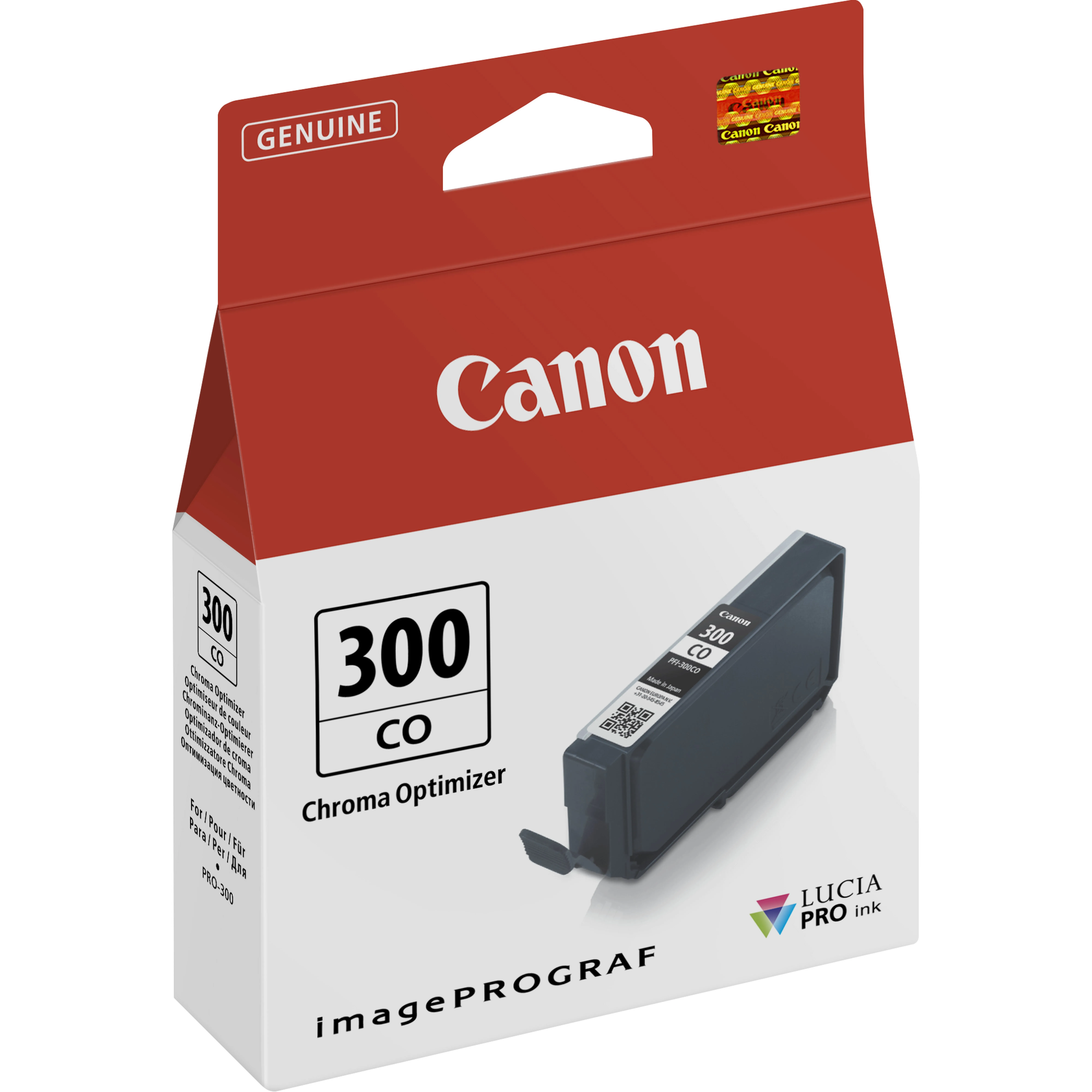 Originale Canon PFI300 Chroma Optimizer Cartucho de Tinta Original - 4201C001/PFI300CO - immagine 1