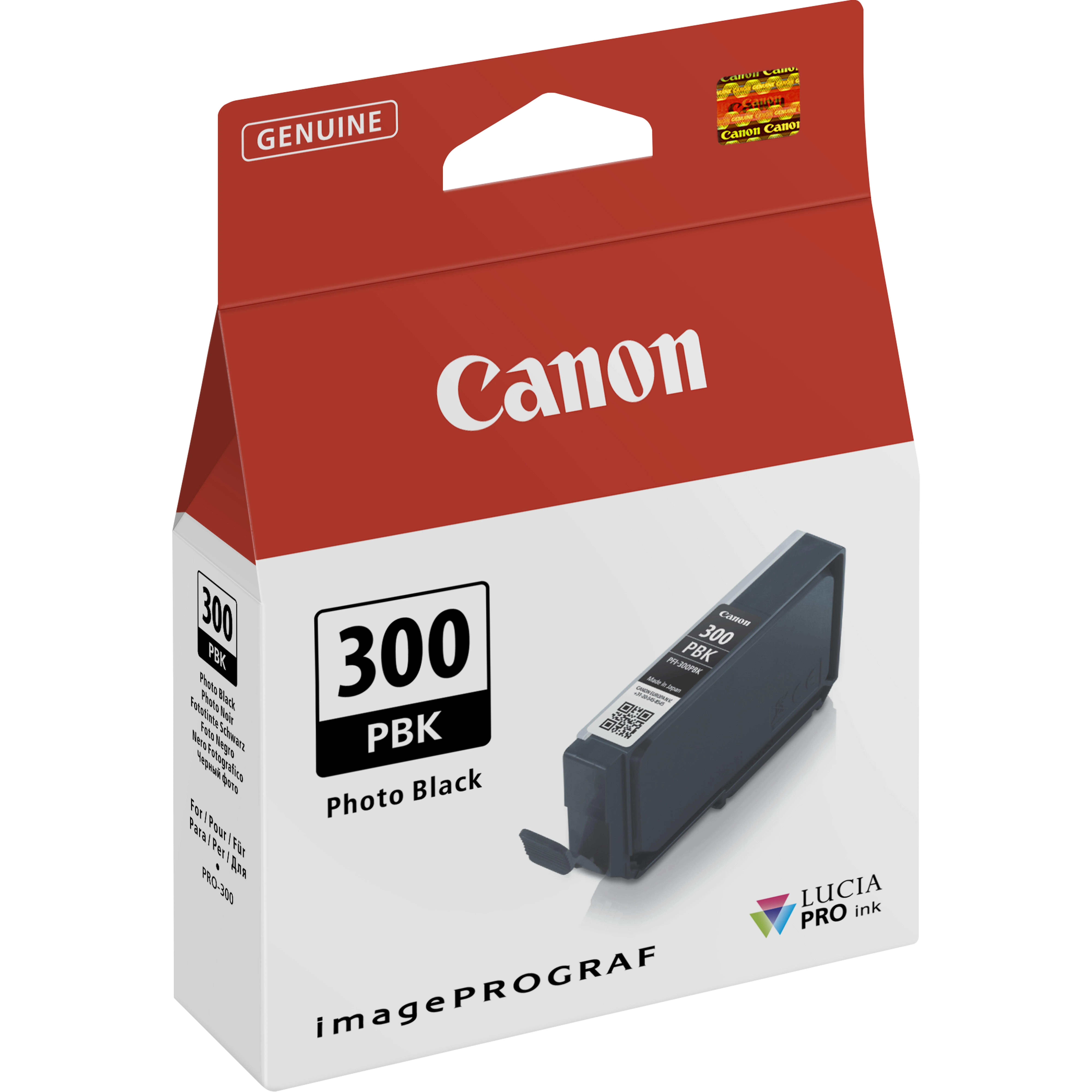 Canon Cartuccia dinchiostro nero fotografico PFI-300PBK - immagine 1