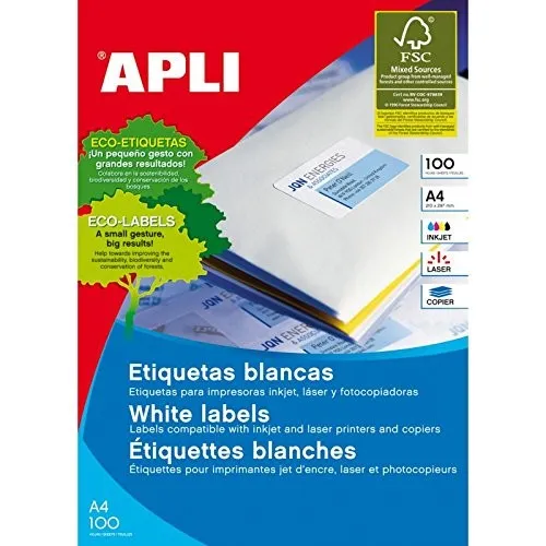 APLI 01244 etichetta per stampante Bianco - immagine 1