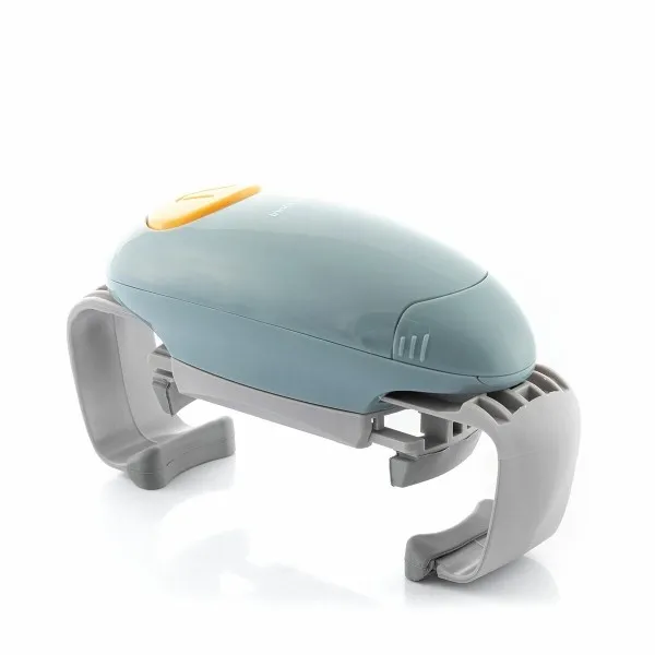 Apribottiglie e barattoli elettrico Innovagoods Lloucan - Automatico - Facile da usare - Regolabile - Funziona con 2 batterie AA - Spegnimento automatico - 195x108x67 cm - Grigio e blu - immagine 1