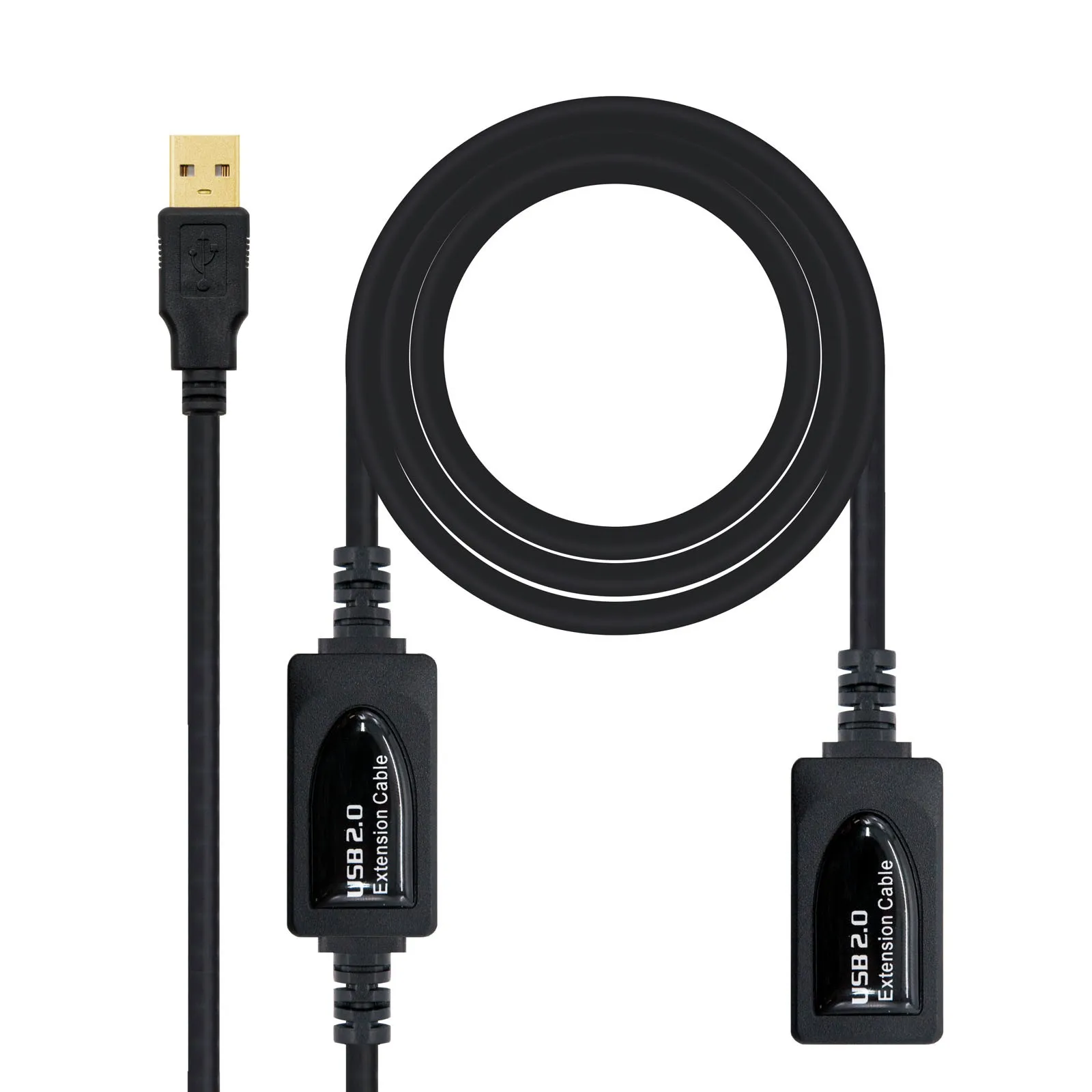 Nanocable 10.01.0213 cavo USB 15 m USB 2.0 USB A Nero - immagine 1
